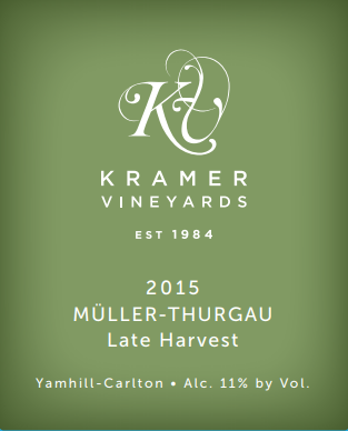 2015 Müller-Thurgau Late Harvest